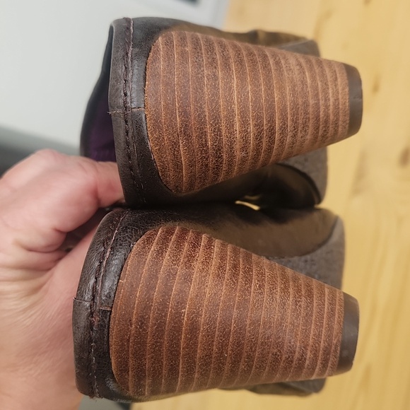 New Blowfish Malibu Brown Leather Heeled Slouch Mule Clogs 8.5 - Picture 9 of 16